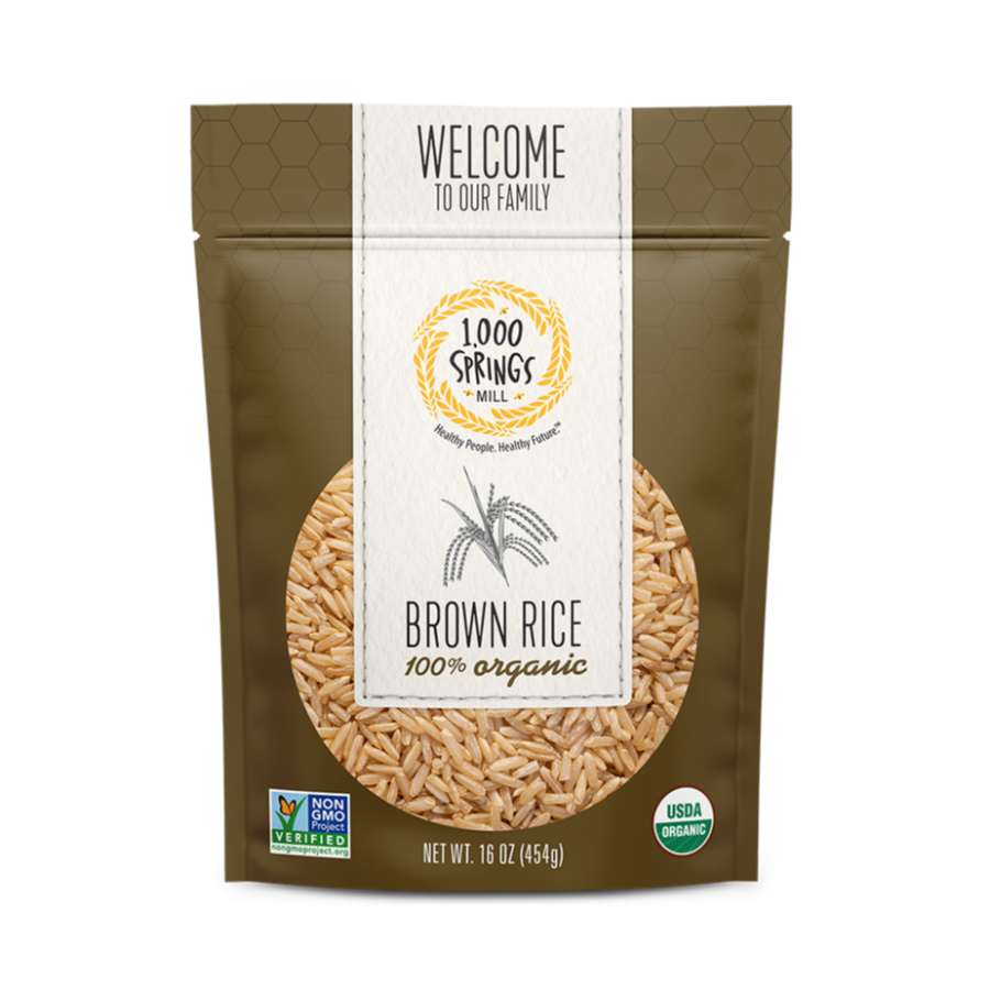 1000 Springs Mill Organic Braun Rice 454 g