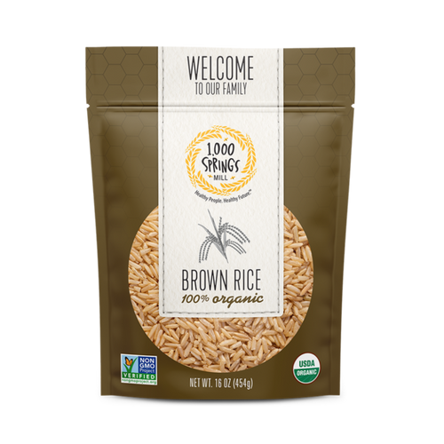 1000 Springs Mill Organic Braun Rice 454 g