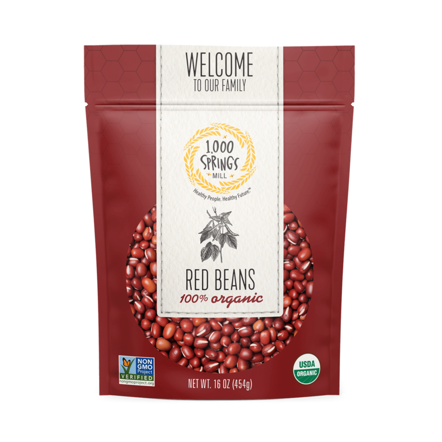 1000 Springs Mill Organic Rot Beans 454 g
