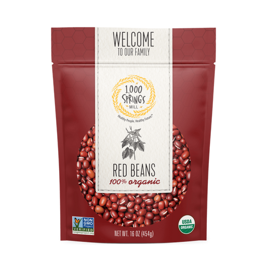 1000 Springs Mill Organic Rot Beans 454 g
