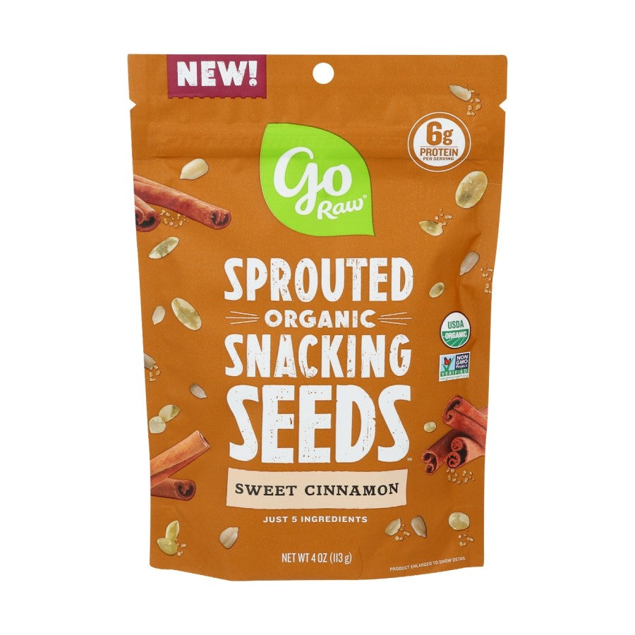 Go Raw Sprouted Organic Snacking Seeds Süßer Zimt 113 g