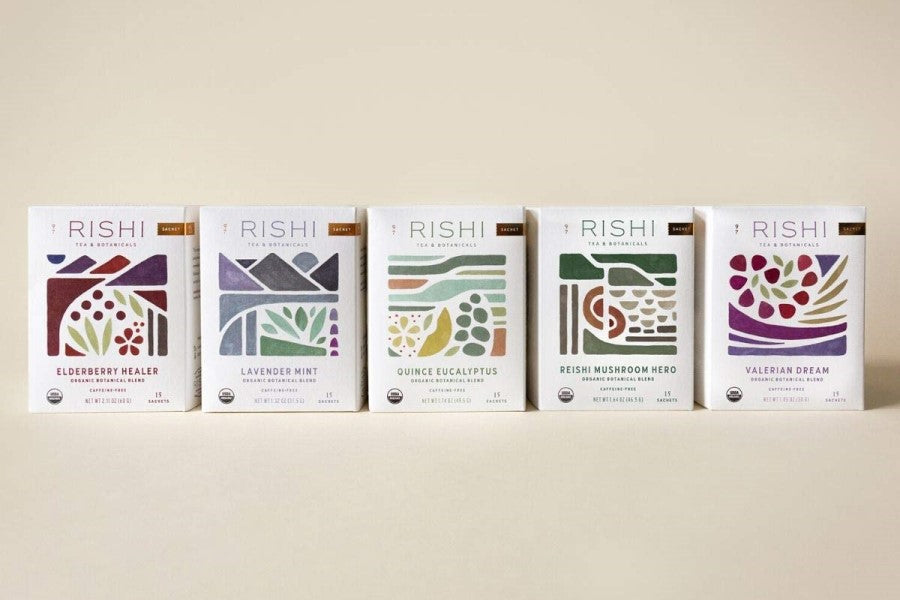 Rishi Tea Lavendel Minze Organische botanische Mischung 15 Sachets