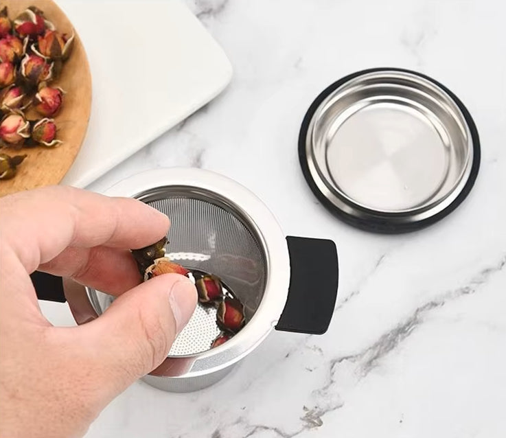 Cool Touch Edelstahl Mesh Lose Leaf Tea Infuser