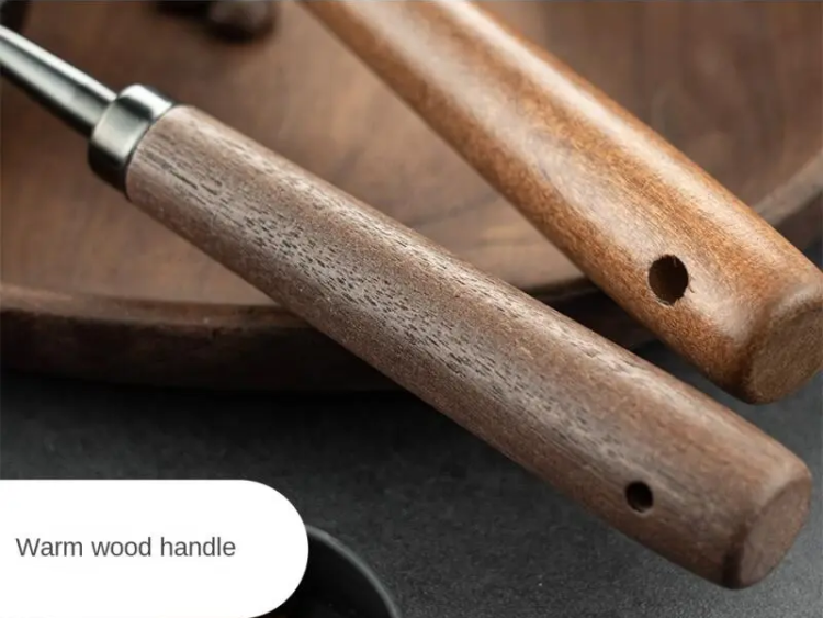 Luxus Barista Holz & Edelstahl Kaffee Scoops