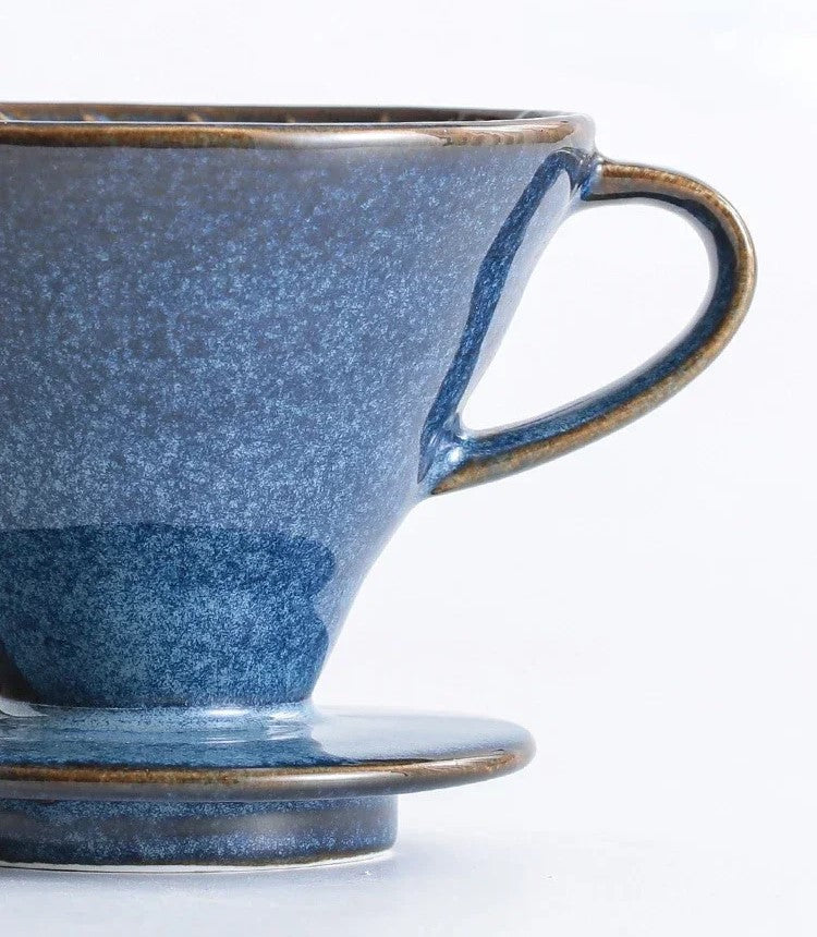 Oceanside Pour Over Ceramic Cone Coffee Brewing Set