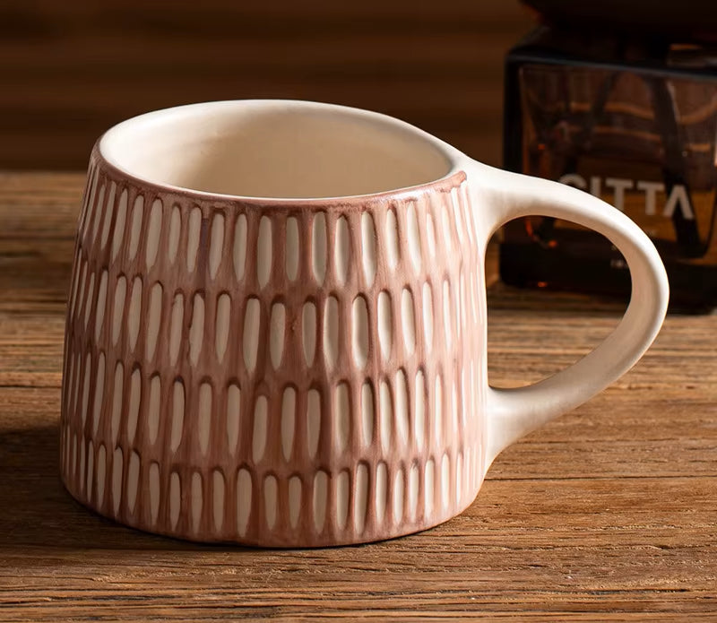 Organic Retro Craft Style Keramikbecher