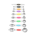 Alltägliches Edelstahlmagnet-Doppelkopf-Stapel-Messlöffel-Set