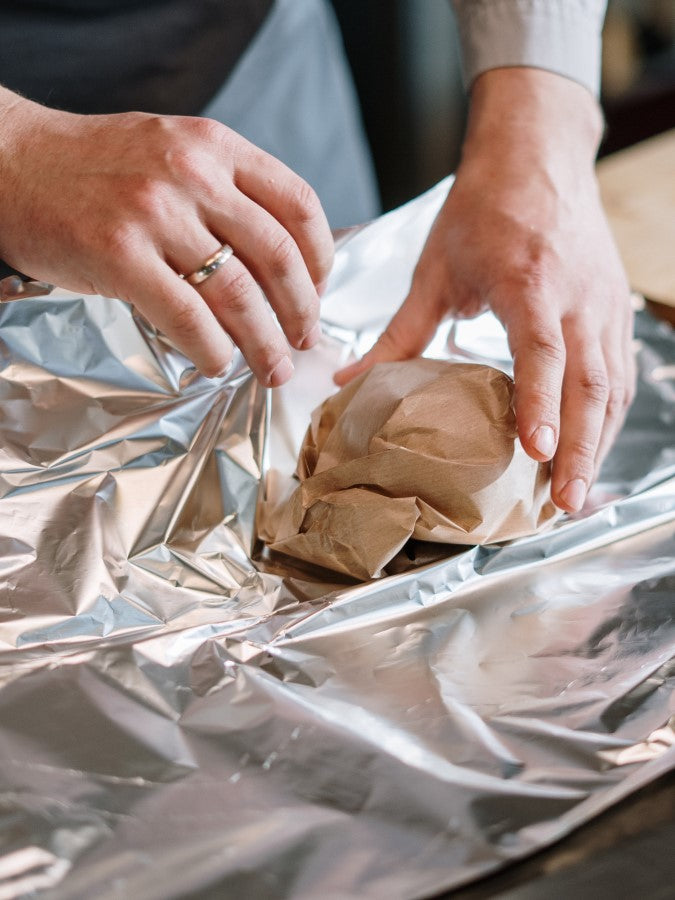 Wenn Sie 100% recycelte Aluminiumfolie pflegen