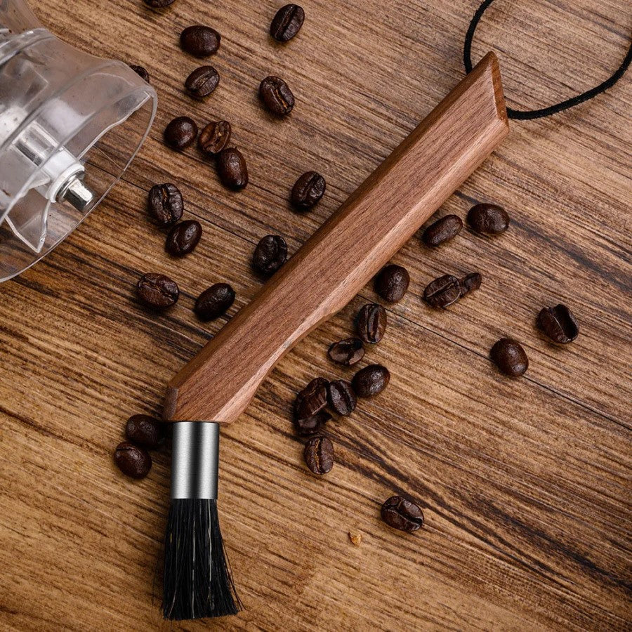 Luxus Barista Holz & Natural Bristle Kaffeereinigung Bürsten