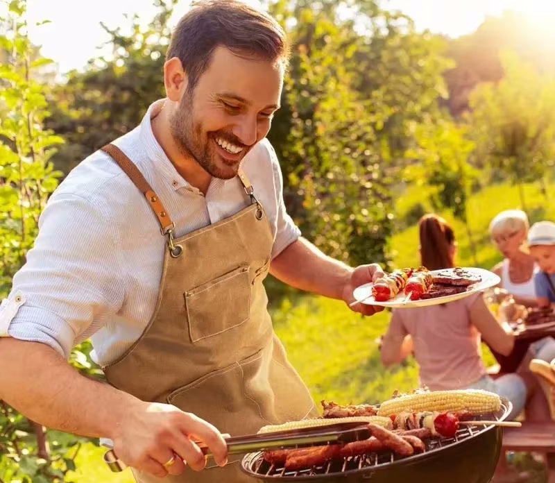Cookout Style Baumwoll Canvas Küchenschürze mit Taschen