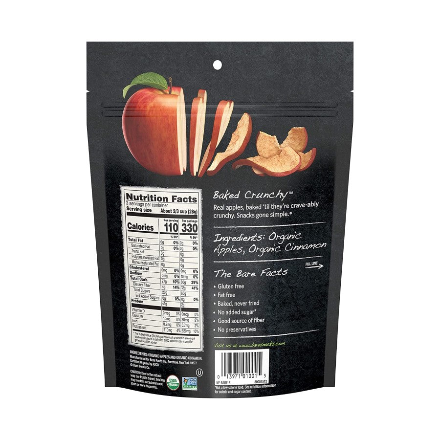 Bare Organic Cinnamon Apple Chips 85 g