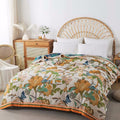 Schmetterlingshain Reversible Baumwoll Steppdecke Coverlet Leichte Bettwäsche