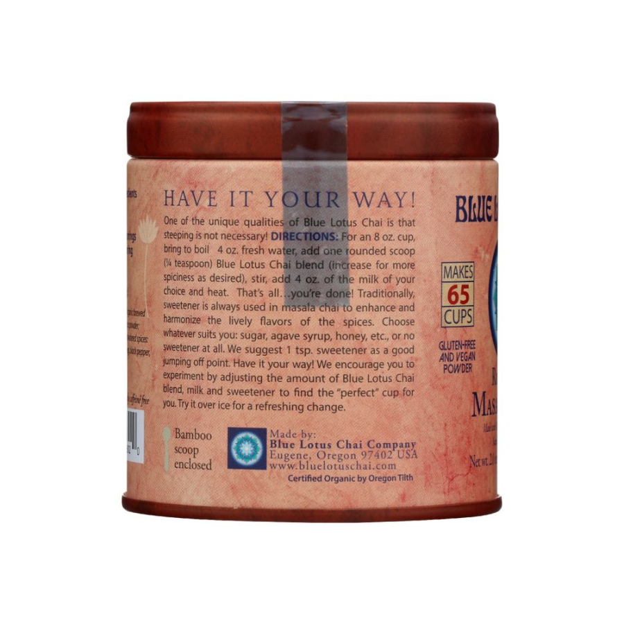 Blauer Lotus Chai Organischer Rooibos Masala Chai Tee 57 g