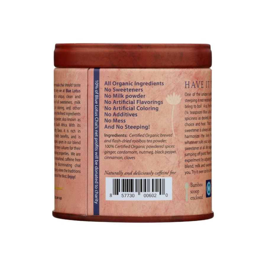 Blauer Lotus Chai Organischer Rooibos Masala Chai Tee 57 g