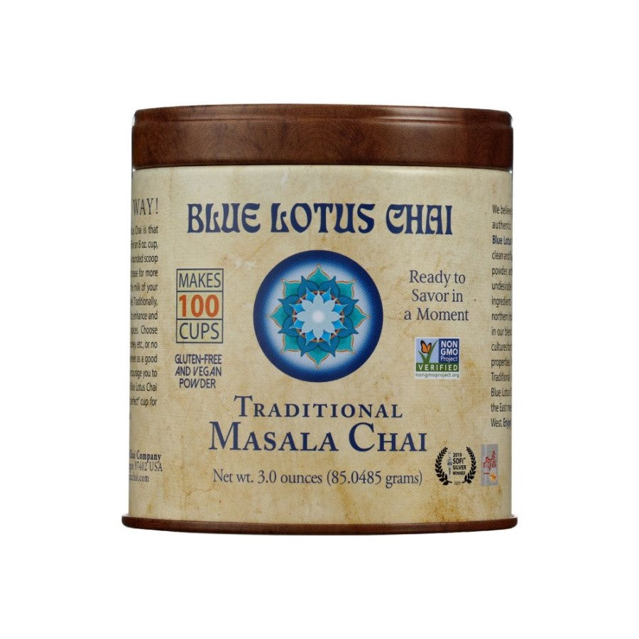 Blauer Lotus Chai Nicht-GVO Traditioneller Masala Chai Tee 85 g
