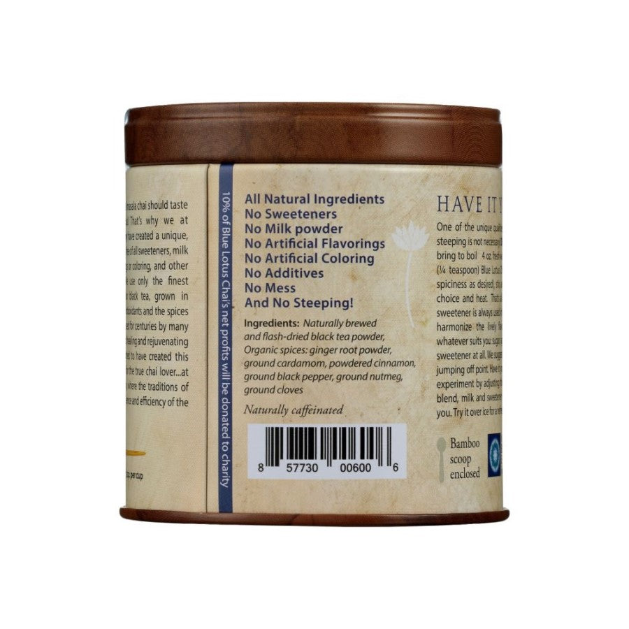 Blauer Lotus Chai Nicht-GVO Traditioneller Masala Chai Tee 85 g