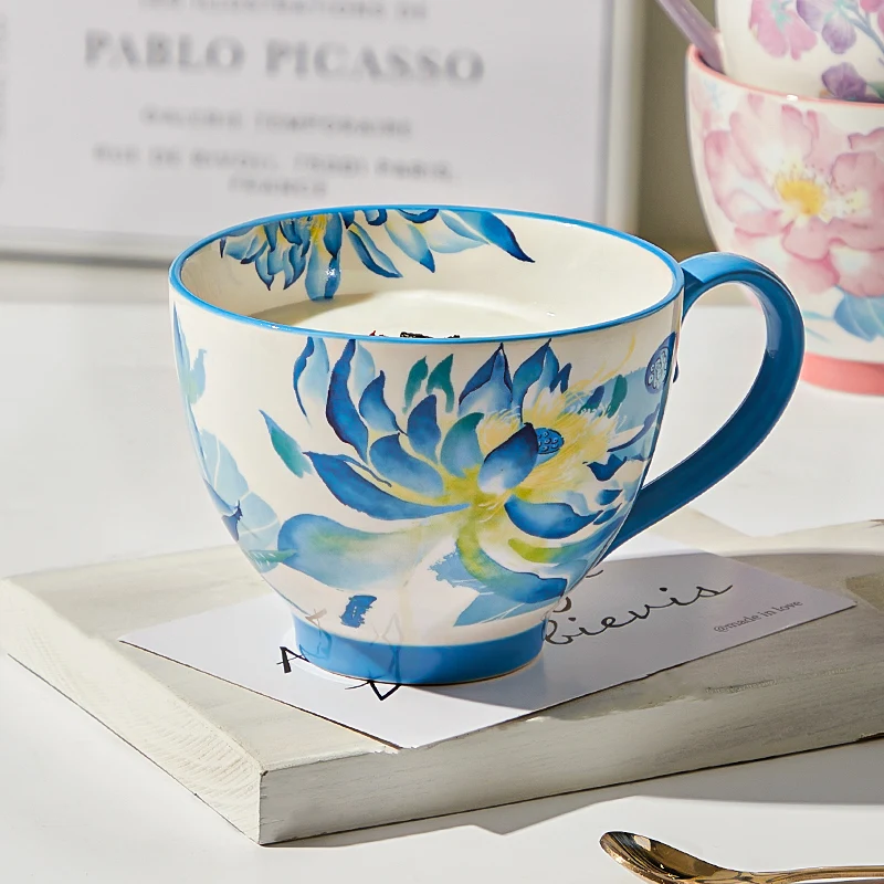 Aquarell Garten Stil Keramikbecher