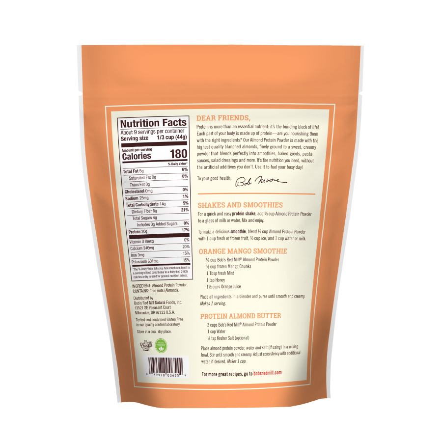 Bobs Rot Mill Mandelproteinpulver 397 g