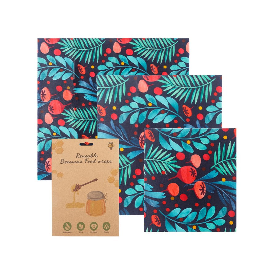Bienenwachs-Wrap Assorted 3 Packung - Mehrere Drucke