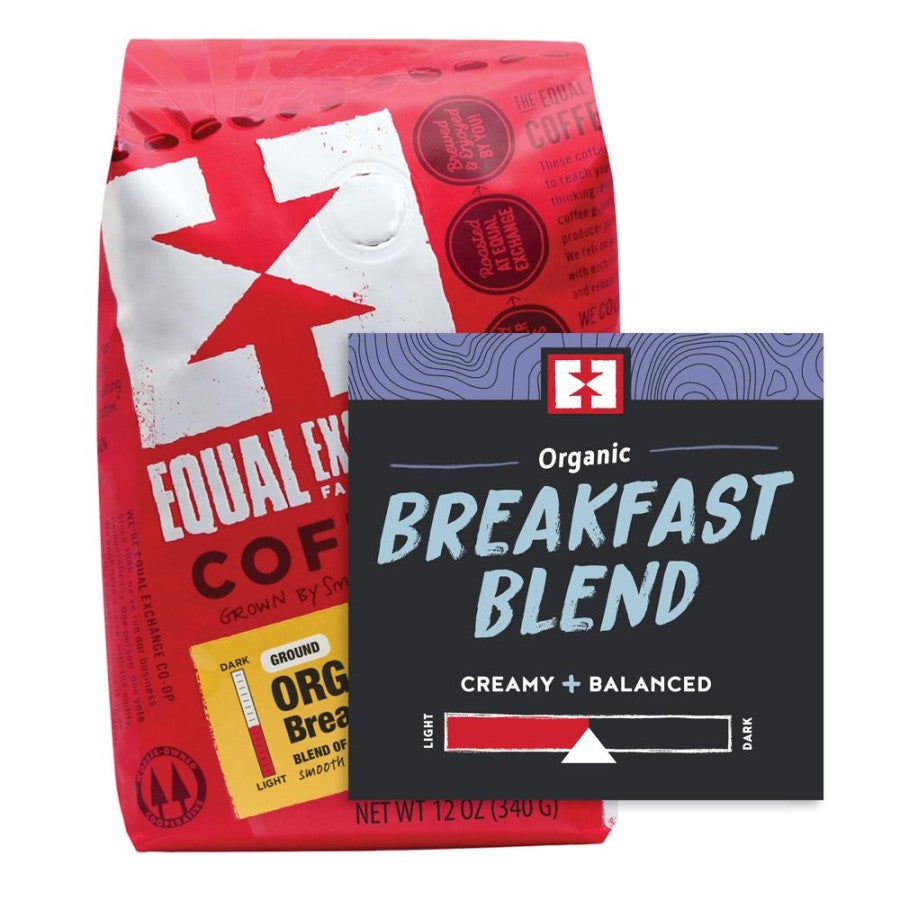 Gleicher Austausch Organischer Kaffee Frühstück Blend Ground 34 g