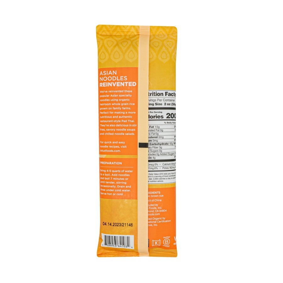 Lotus Foods Organic Braun Pad Thai Reisnudeln 227 g