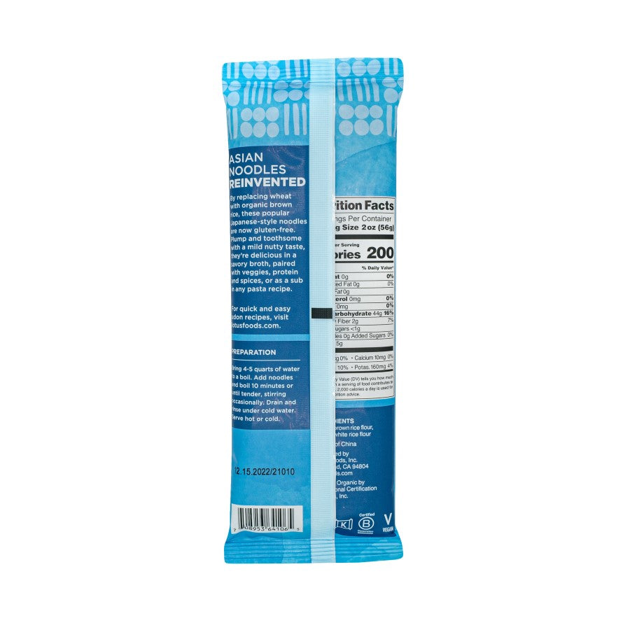 Lotus Foods Organic Braun Udon Reisnudeln 227 g
