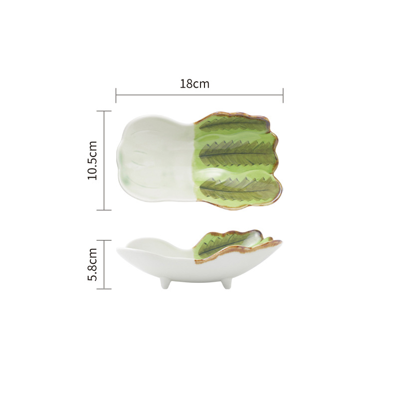 Pflanzliche geformte Keramik Dekorative Serveware