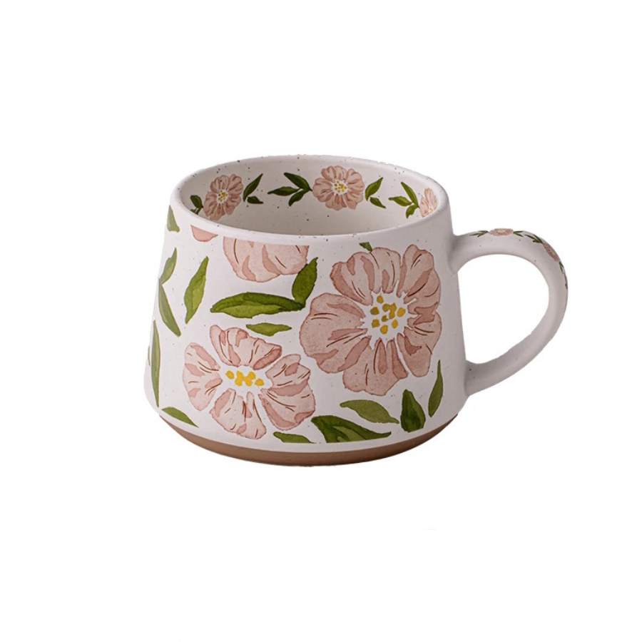 Verzaubernde Botanicals Keramikbecher, Lid & Spoon Set