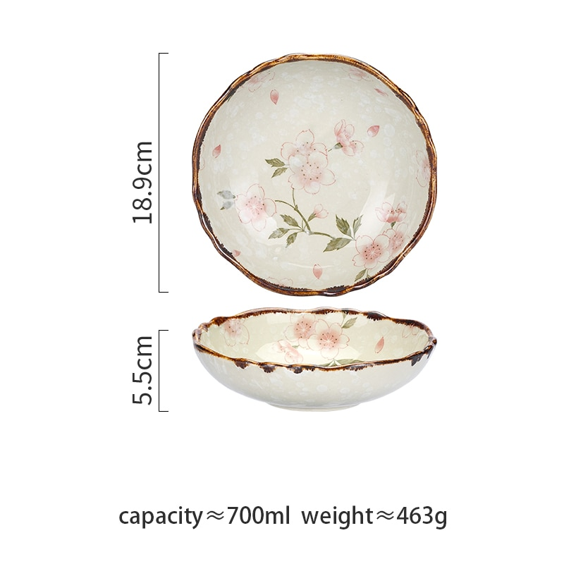 Farmhouse Stil Blumen Ceramic Bowls