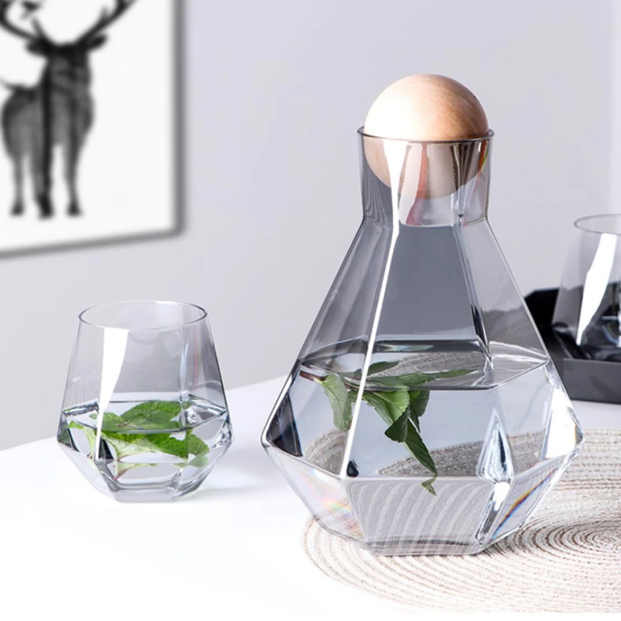 Nordischer Stil Fraktal Glas Karaffe & Cups