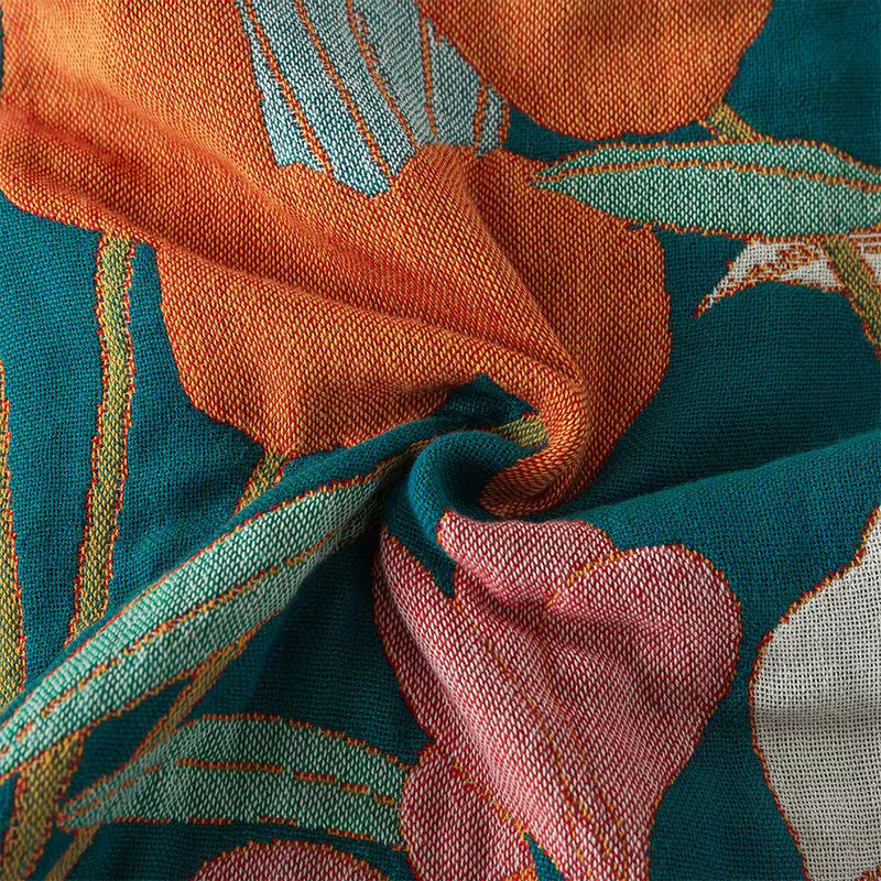 Tropische Dämmerung Reversible Baumwoll Steppdecke Coverlet Leichte Bettwäsche