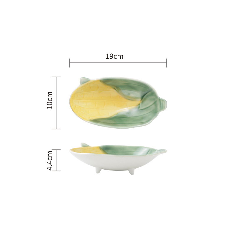 Pflanzliche geformte Keramik Dekorative Serveware