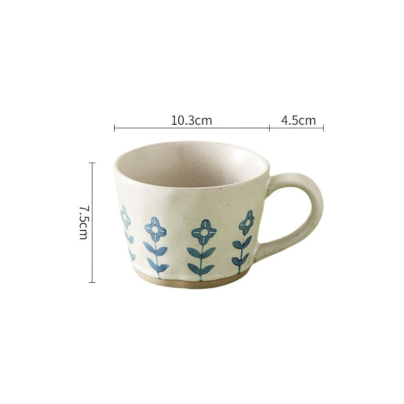 Craft Style unregelmäßig geformte Keramikbecher mit exponierter Basis