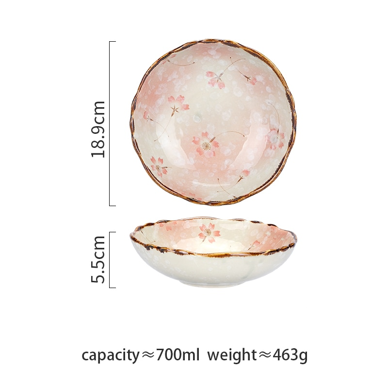 Farmhouse Stil Blumen Ceramic Bowls
