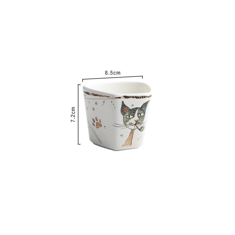 Classy Katzen unregelmäßig geformtes Keramikgeschirr