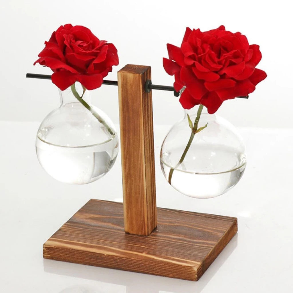 Glas & Holz Hängeposten Tabletop Vasen