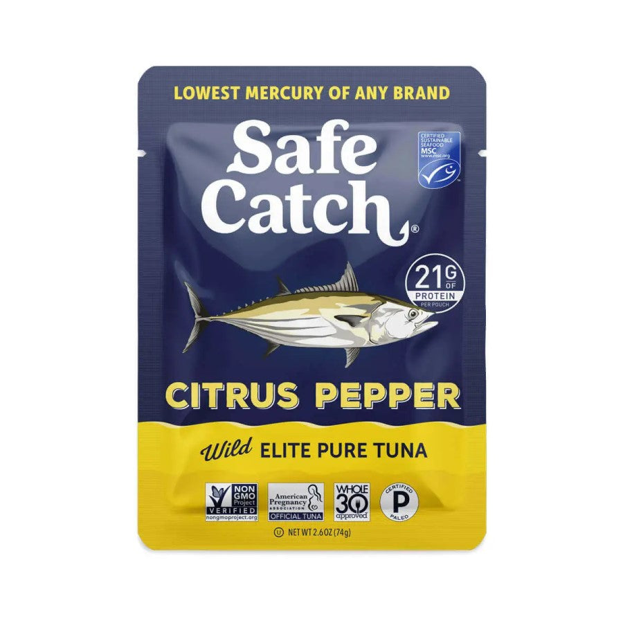 Safe Catch Elite Citrus Pepper Wild Thunfischbeutel 74 g