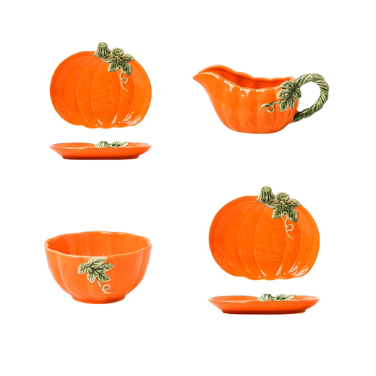 Verzaubertes Kürbis geformtes Keramikgeschirr