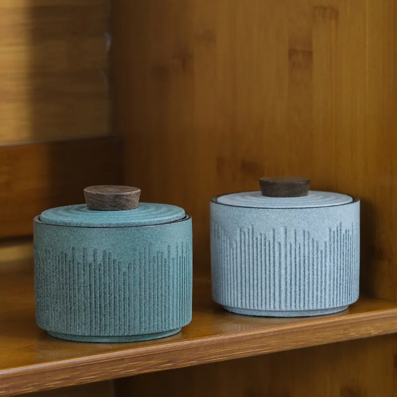 Tahoe Style Keramik Countertop Tee Caddy Storage Jar