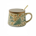 Verzaubernde Botanicals Keramikbecher, Lid & Spoon Set