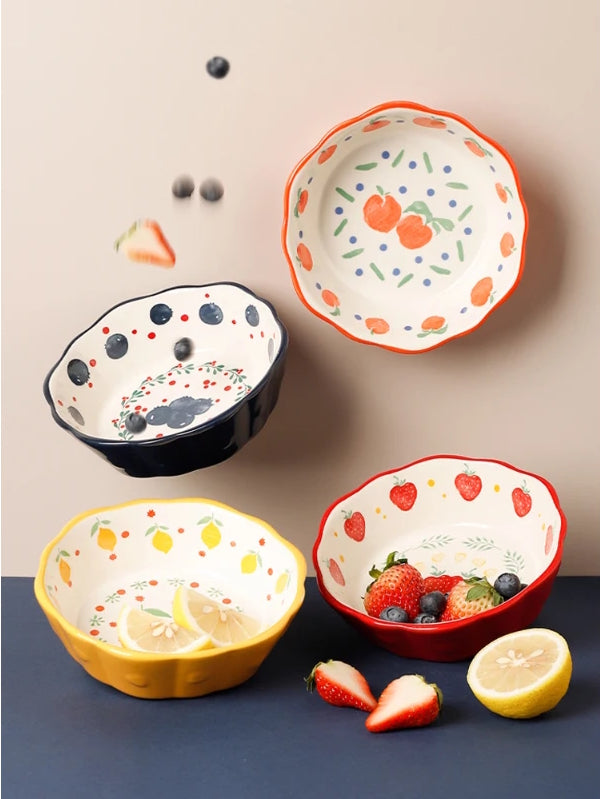 Cottage Vintage Style Fruchtige Keramikschalen