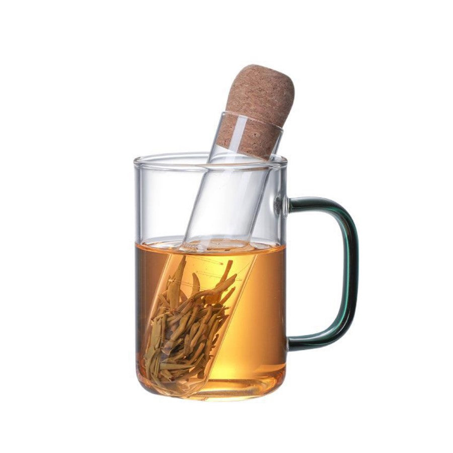 Glas Tube Lose Blatt Tee & Kräuter-Infuser mit Stopper