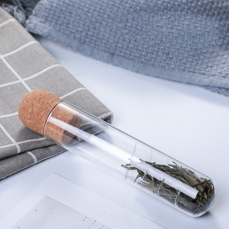 Glas Tube Lose Blatt Tee & Kräuter-Infuser mit Stopper