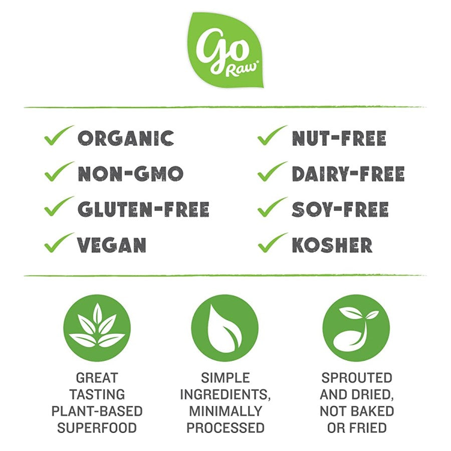 Go Raw Sprouted Organic Snacking Seeds Sea Salt & Essig 113 g