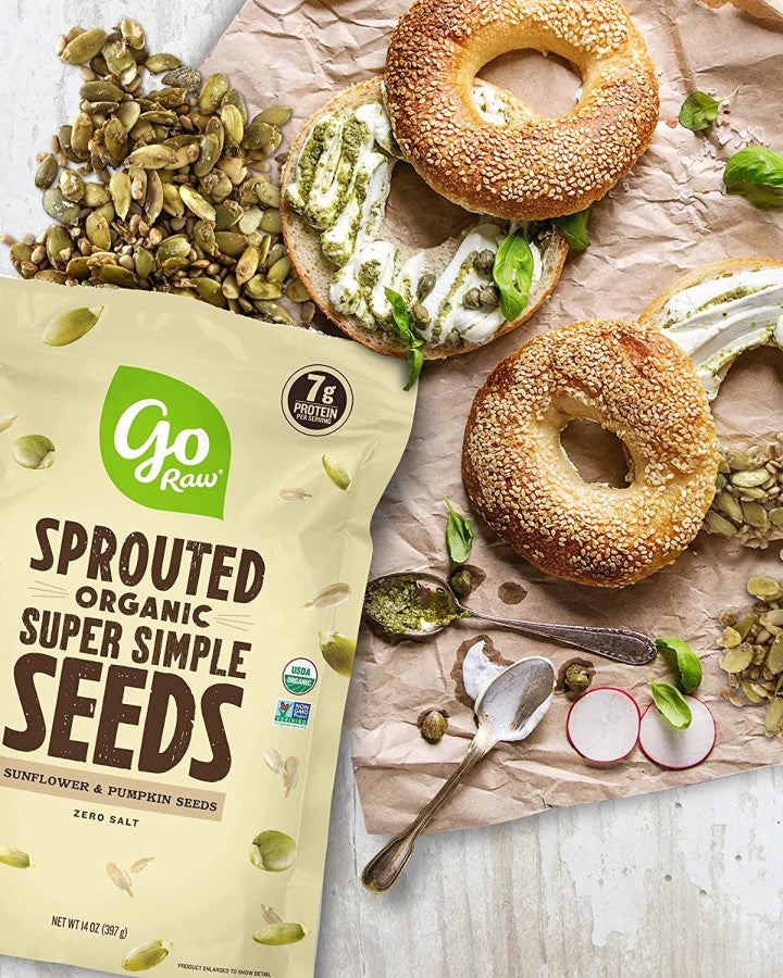 Go Raw Sprouted Organic Super Simple Seeds Zero Salt 397 g