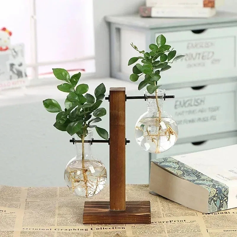 Glas & Holz Hängeposten Tabletop Vasen