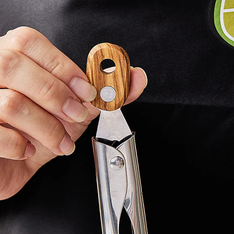 Edelstahl & Real Wood Küche Tongs
