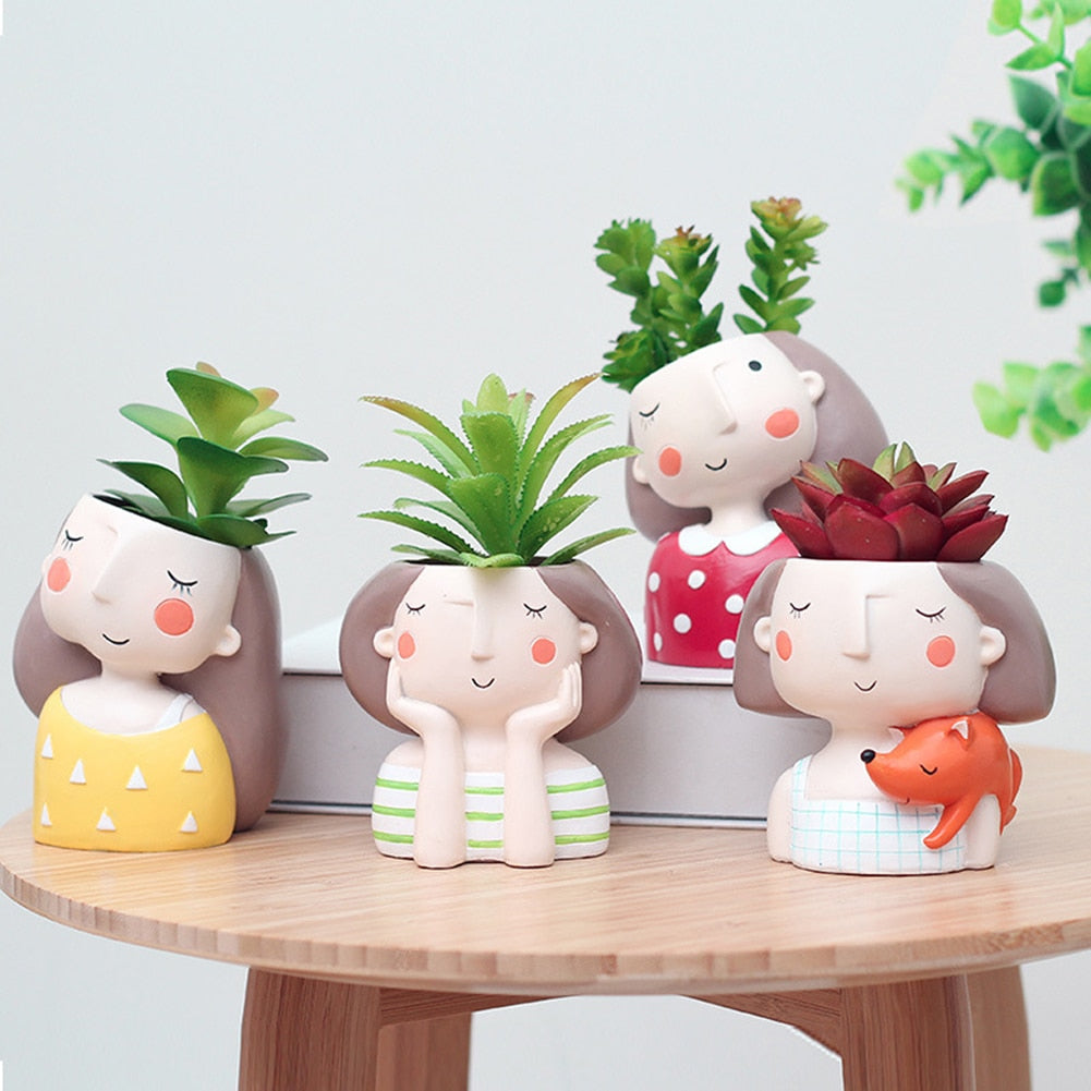 Pflanze Lady Mini Succulent Bonsai Cactus Planter Töpfe