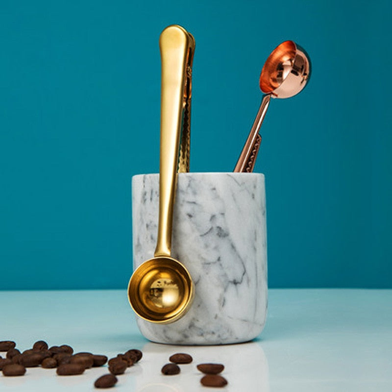 Edelstahl Kaffee Schaufel Gator Clip