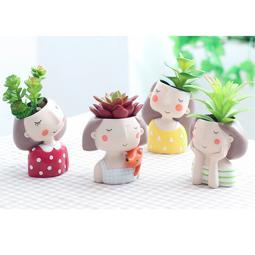 Pflanze Lady Mini Succulent Bonsai Cactus Planter Töpfe